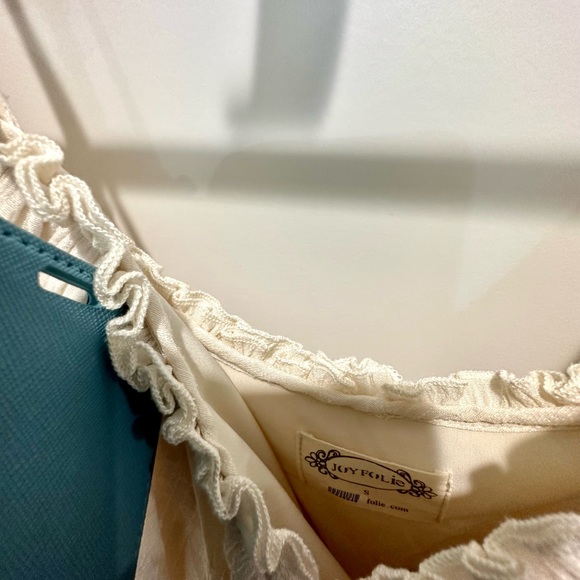 Joyfolie Laurence dress in cream size small - Picture 3 of 4